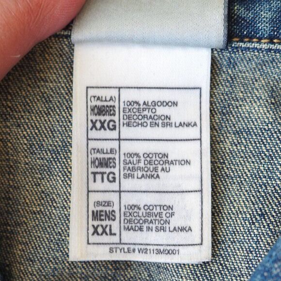 Disney Studios Vintage 90s "Grumpy- Snow White" Denim Jean Jacket Men's XXL - Picture 5 of 11